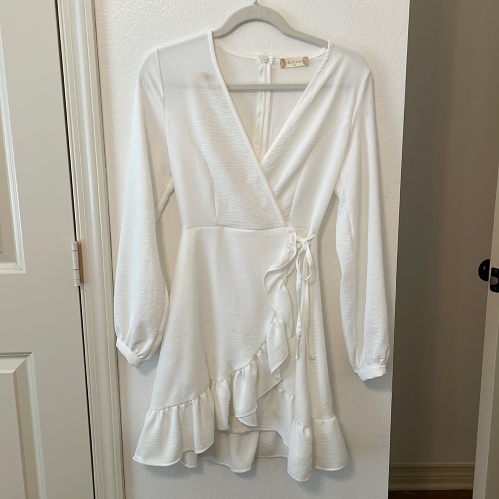 Altard State white long sleeve dress
